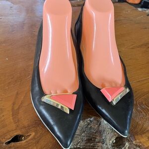 CAROLINA ESPINOSA Black Vintage Style Flats size 9
